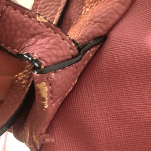 Cute Pink/Mauve Backpack Purse - Picture 3 of 8